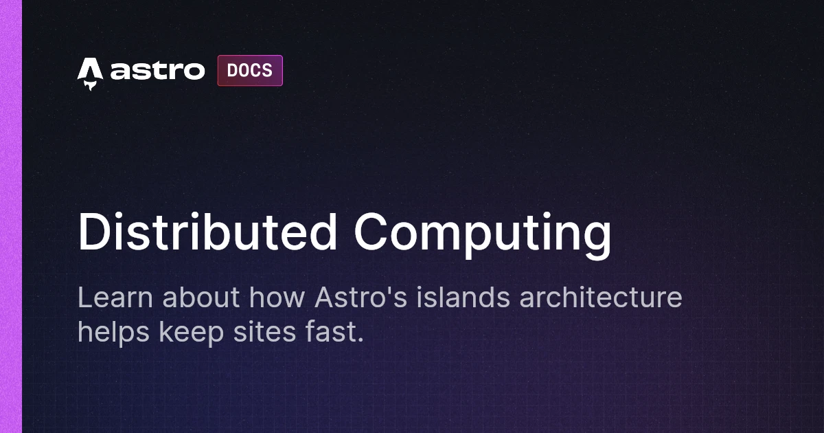 Distributed Computing | Docs